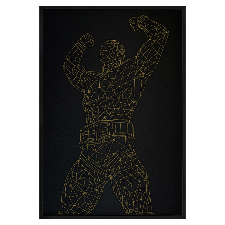 Leather MMA Inspired Wall Art - Unique Decor for MMA Fans