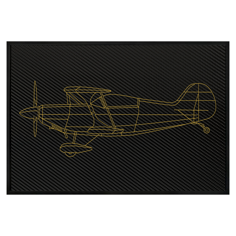 Carbon Leather S2B Inspired Wall Art: Embroidered Stitch